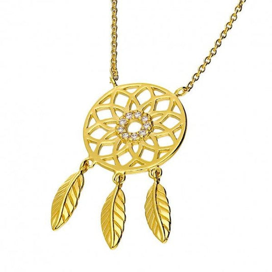 Yellow Gold Plated Necklace 50cm