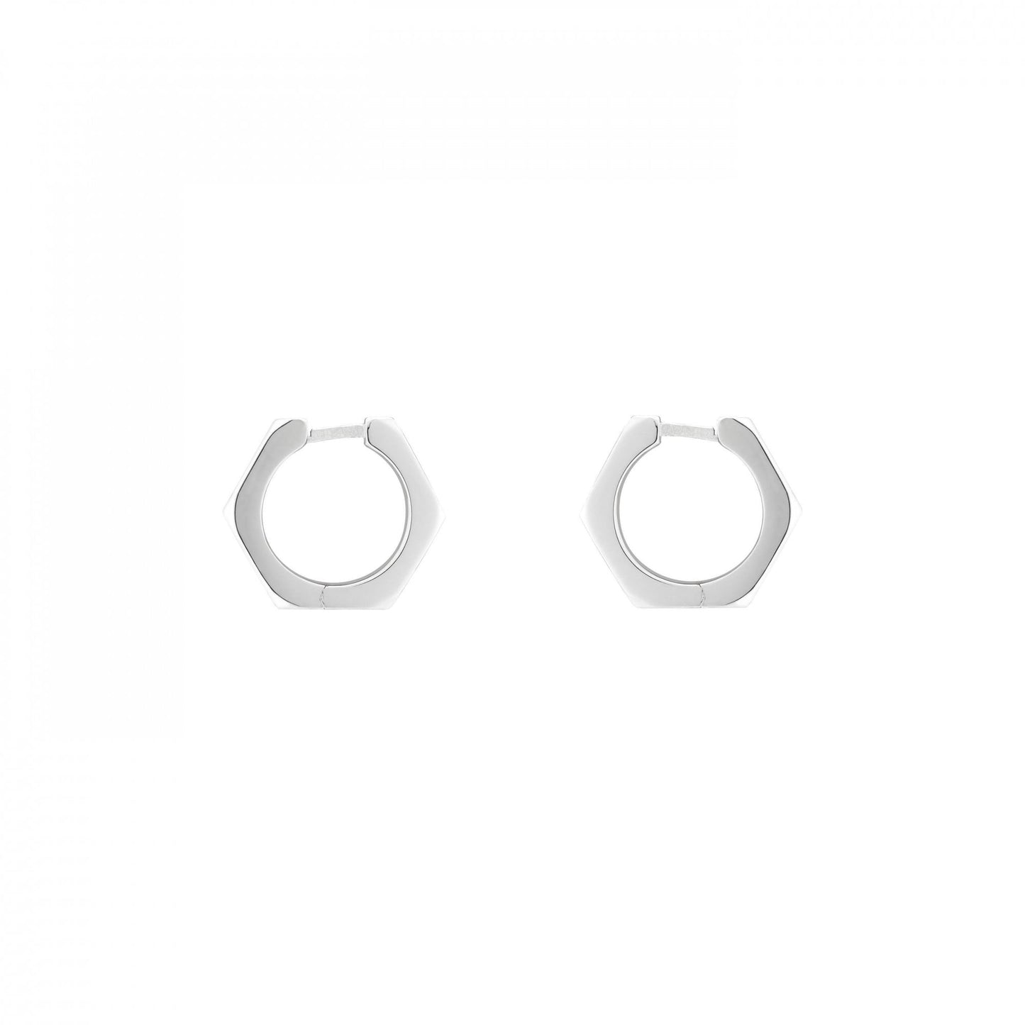 Gucci Trademark Hexagon Hoop Earrings