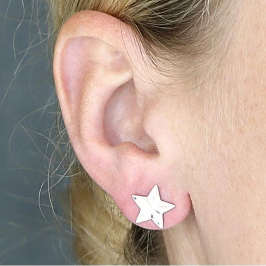 Sterling Silver Earrings - Star Studs