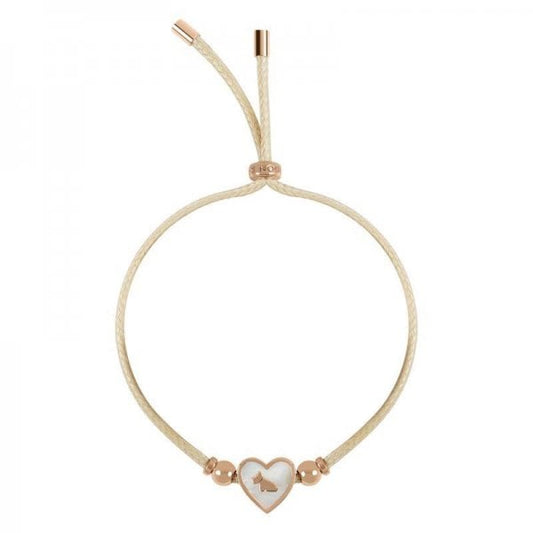 Rose Gold Mother of Pearl Heart Bracelet