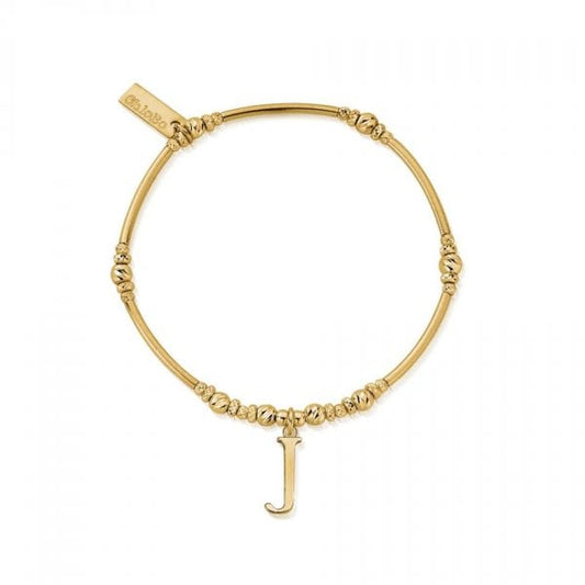 Iconic Gold Initial Bracelet - Letter J