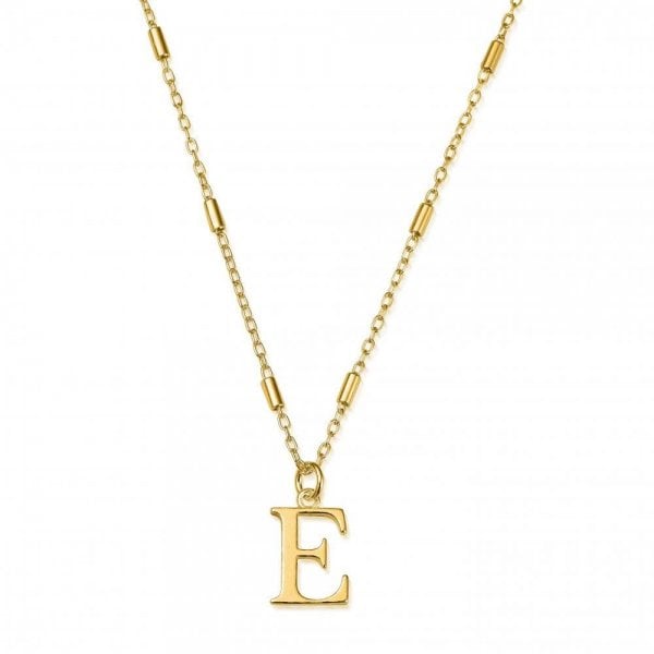 Iconic Initial E Necklace