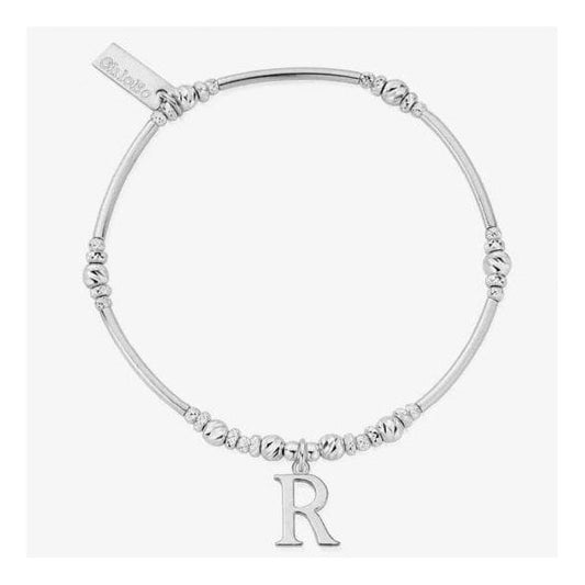 Iconic Silver Initial R Bracelet