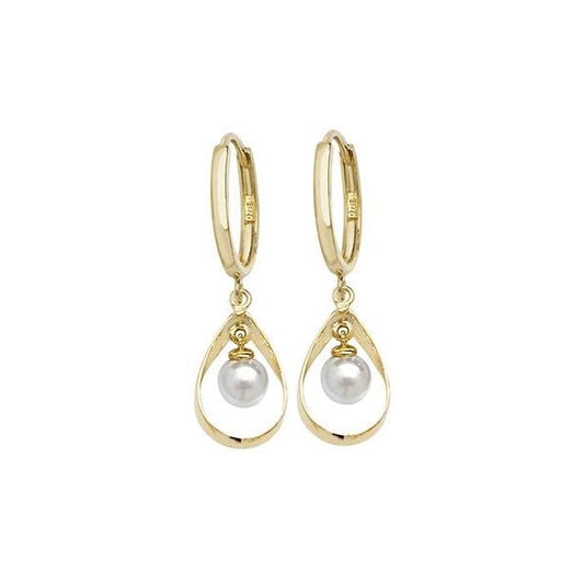 9CT YELLOW GOLD DROP EARRINGS