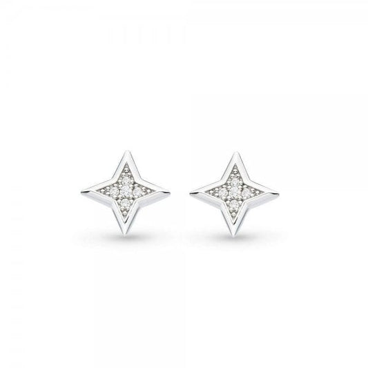 Celeste Astoria Starburst Pave CZ Star Studs