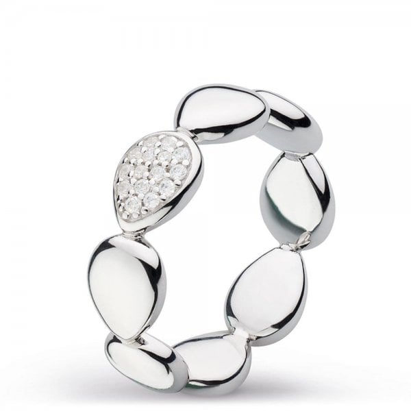 Coast Pebble Glisten Pave CZ Ring - Size M