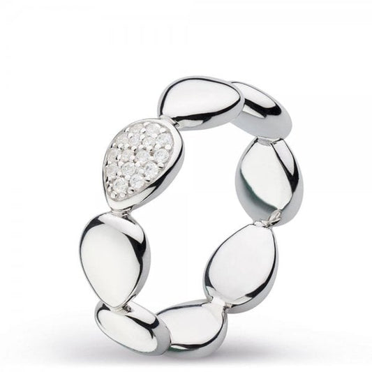 Coast Pebble Glisten Pave CZ Ring - Size M