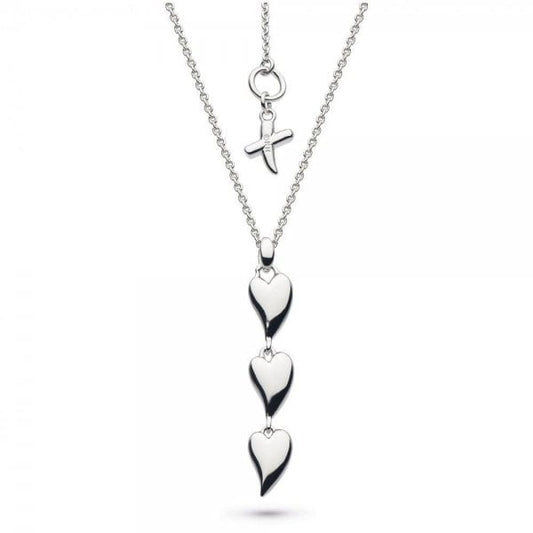 Desire Kiss Triple Hearts Necklace