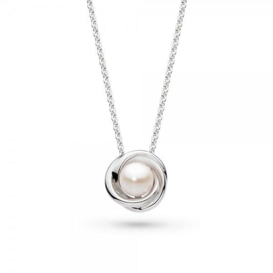 Bevel Trilogy Pearl Necklace