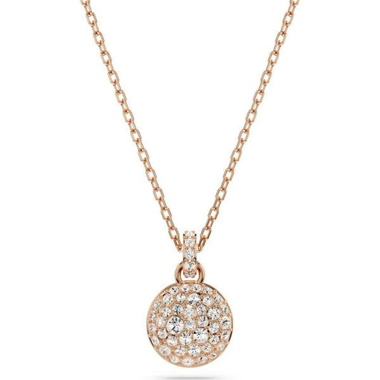 Meteora pendant, White, Rose gold-tone plated