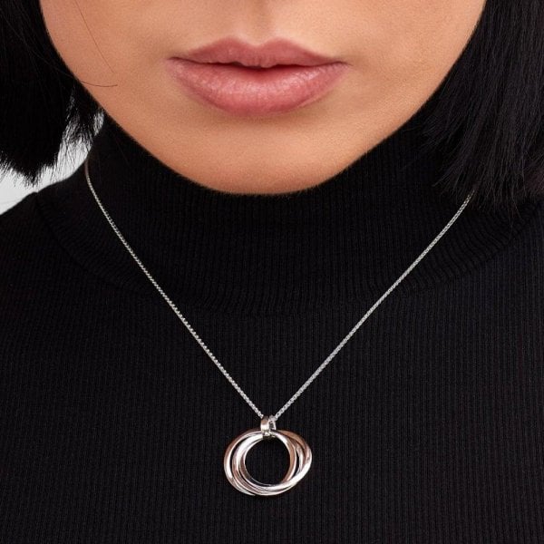 Bevel Trilogy Grande Link Slider Necklace