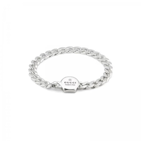 GUCCI Trademark Sterling Silver Bracelet