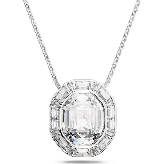 Mesmera pendant, Octagon cut, Large, White