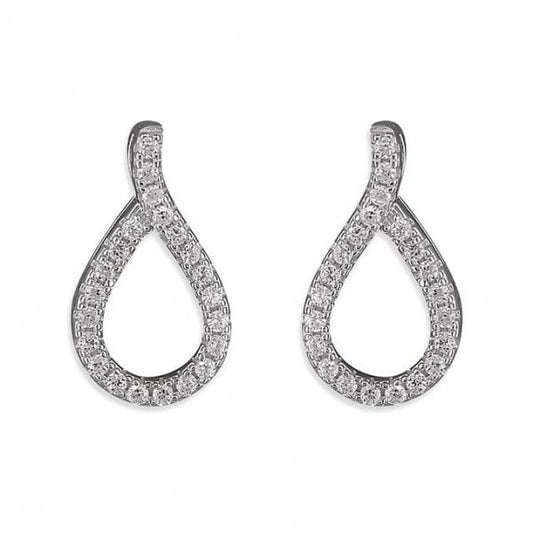 Sterling Silver Earrings with CZ