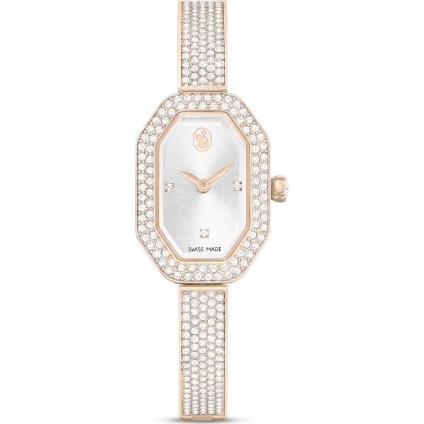 Dextera Bangle watch, Swiss, Metal bracelet, Gold