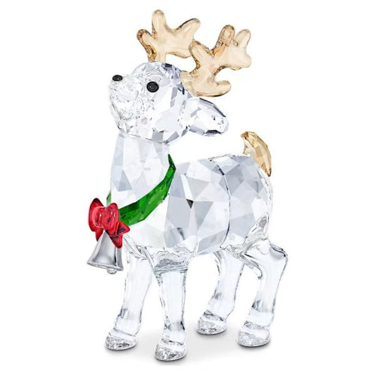Joyful Santa's Reindeer Ornament