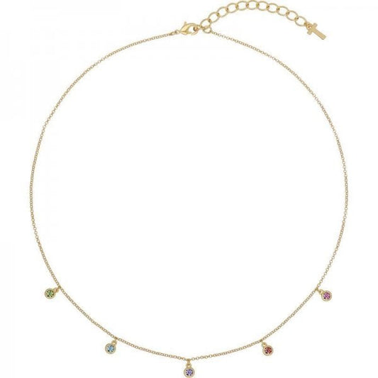 Clemmee Crystal Droplet Necklace