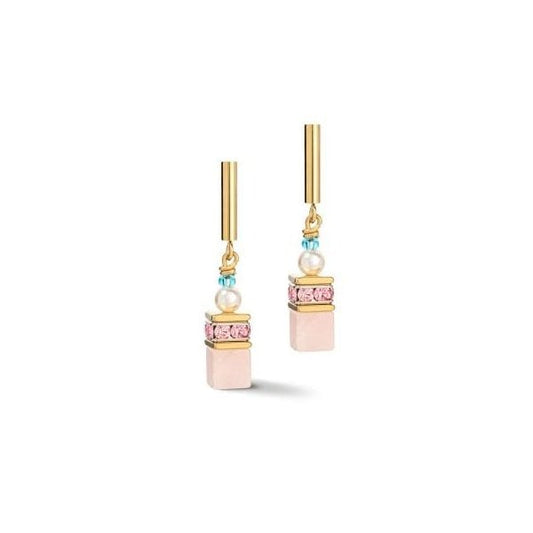 Geocube Mulitcolour Pastel Earrings