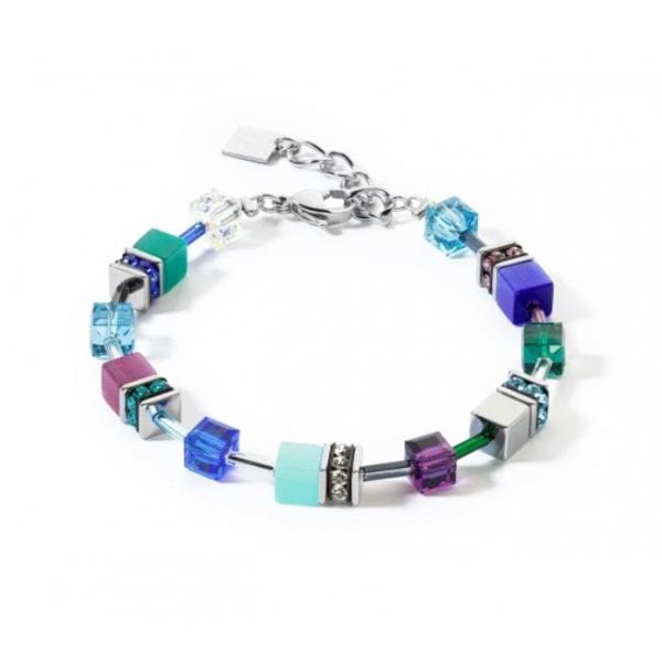 Blue Tone Geocube Bracelet