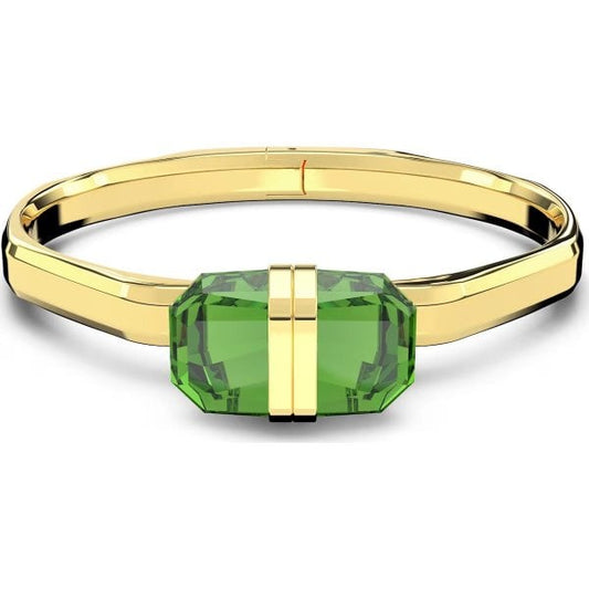 Lucent bangle, Magnetic closure, Green, Gold, L
