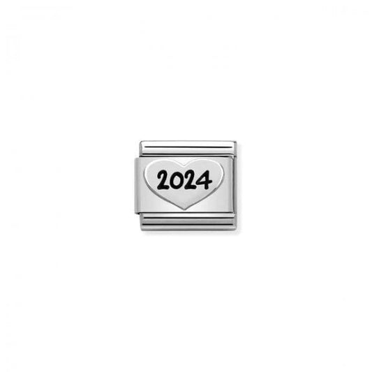 Silver Heart 2024 Charm