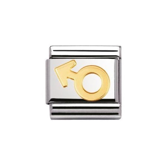 Gold Male Symbol Charm