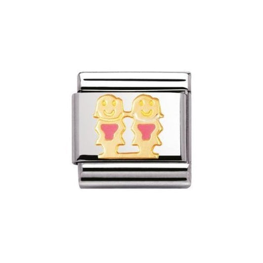 Gold Sisters Charm