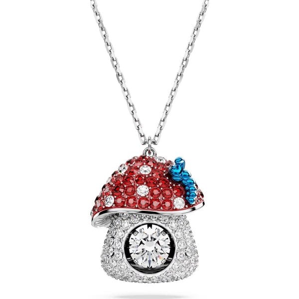 Alice in Wonderland pendant, Mushroom, Red