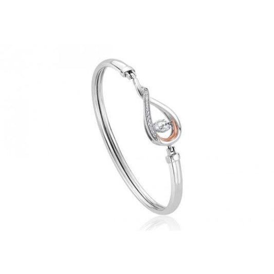 Eternity Dancing White Topaz Bangle
