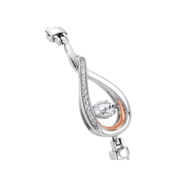 Eternity Dancing White Topaz Bangle