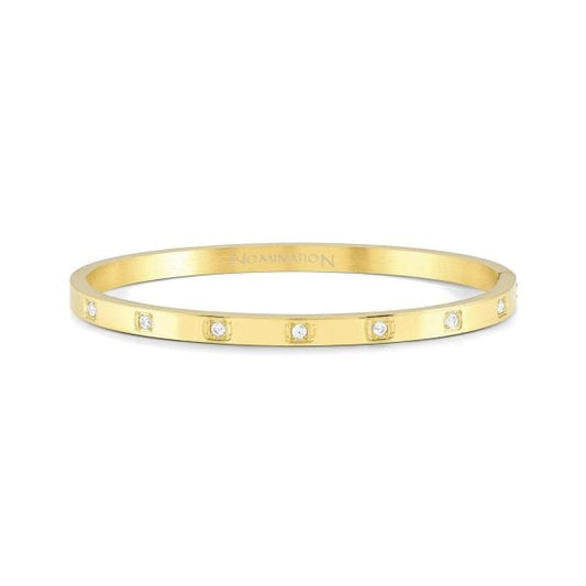 Pretty Bangles Bracelet in Yellow Gold Plating - Large Size