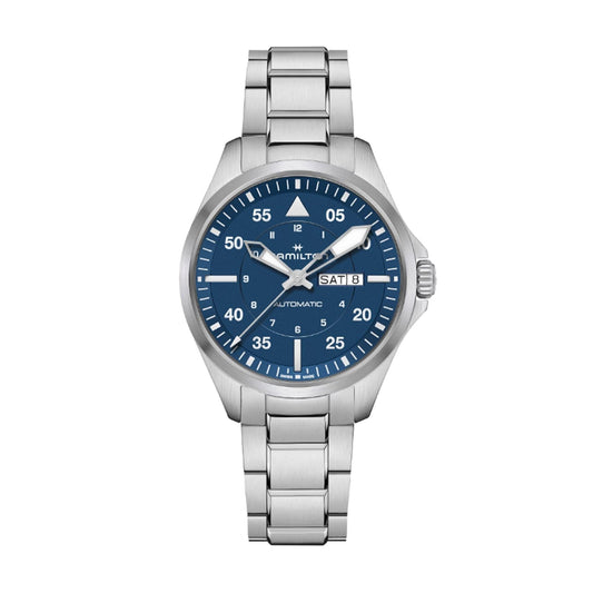 Khaki Aviation Pilot Day Date 42mm Gents Watch