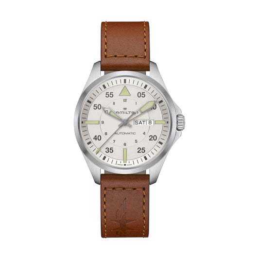 Khaki Aviation Pilot Day Date 42mm Gents Watch