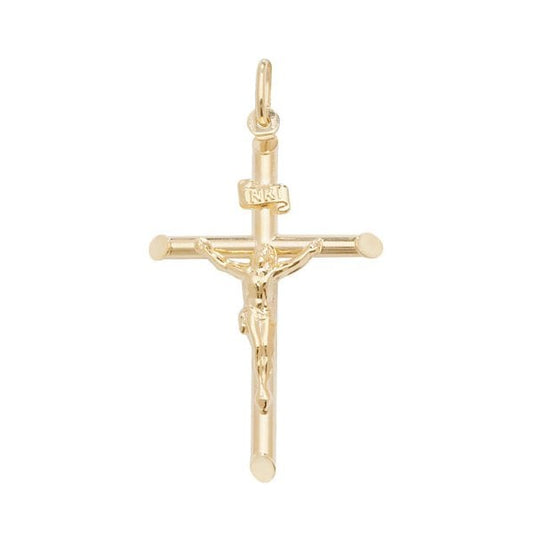 9CT YELLOW GOLD CRUCIFIX PENDANT