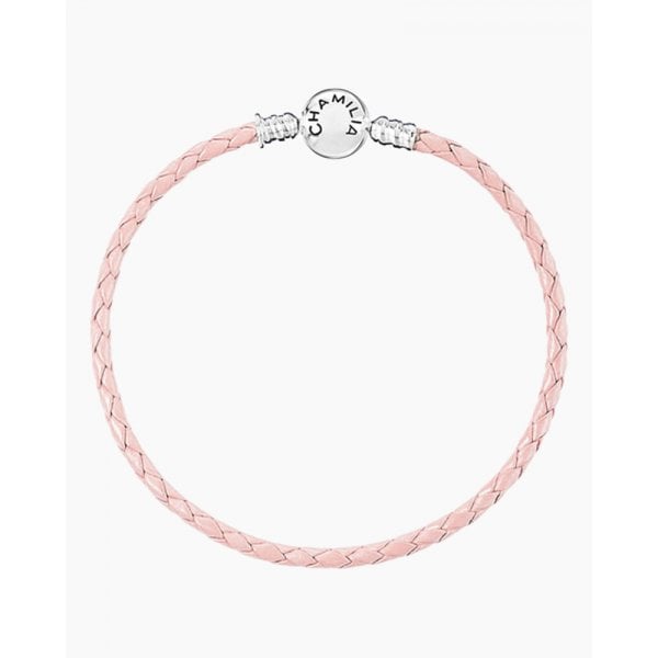 Chamilia Blush Leather Bracelet Pink