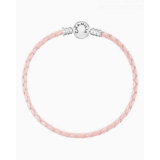 Chamilia Blush Leather Bracelet Pink