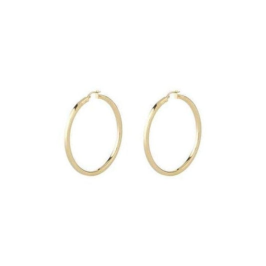 Ladies Guess 60mm Squared Superlight Hoop Earrings