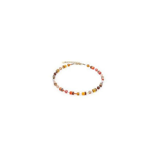 Gold Orange-Brown Necklace
