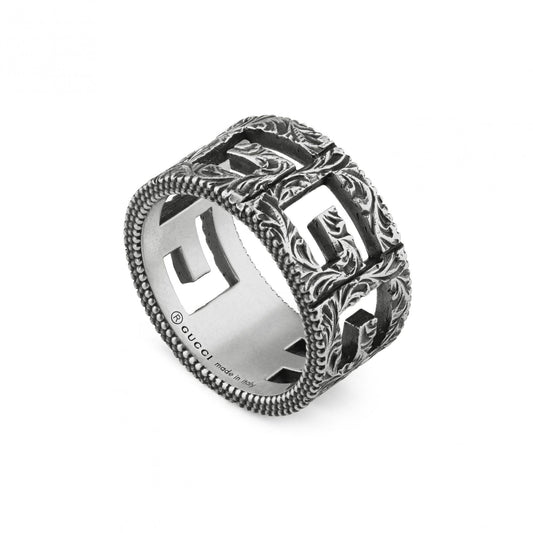 Silver G-Cube GUCCI Ring