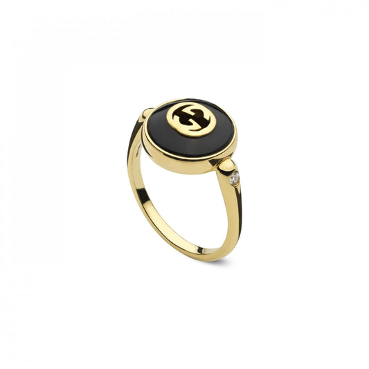 Gucci Interlocking Ring 12mm Size 13
