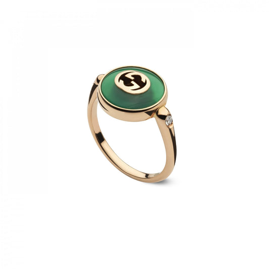 Gucci Interlocking Ring 12mm Size 13