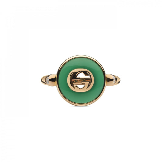 Gucci Interlocking Ring 12mm Size 13