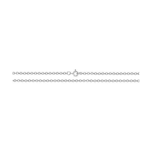 SILVER ROUND BELCHER CHAIN 16"