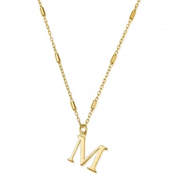 Gold Iconic Initial Necklace - M