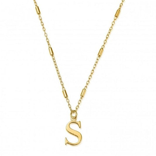 Gold Iconic Initial Necklace - S