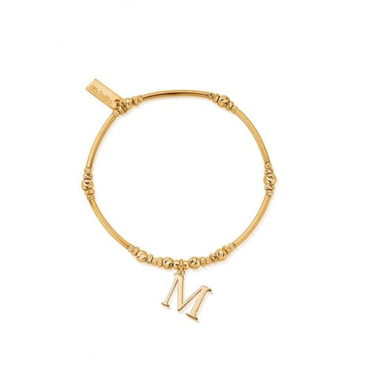 Gold Iconic Initial Bracelet - M