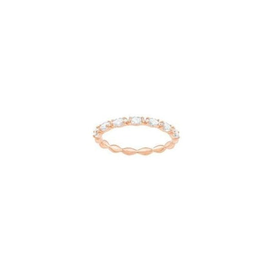 Vittore Marquise Ring, White, Rose-gold tone plated