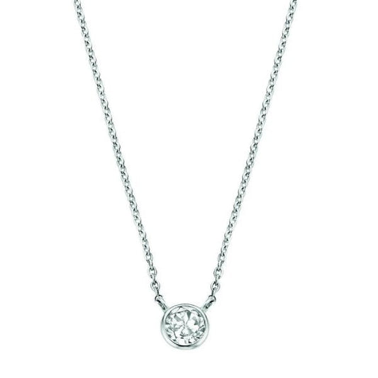 Ladies Silver ZC Necklace