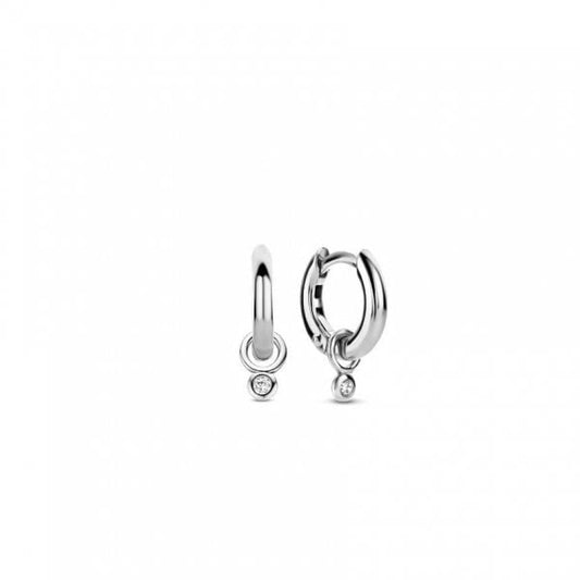 Silver Earrings with CZ