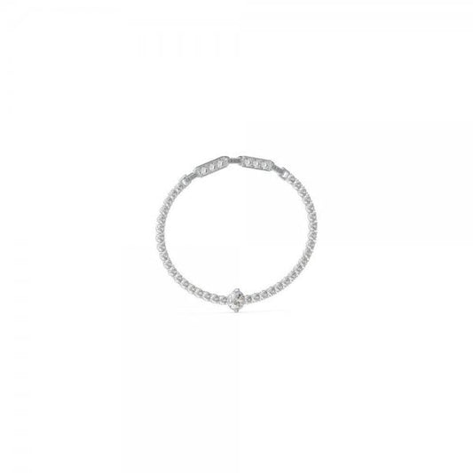 Arm Party Silver Crystal Tennis Bracelet